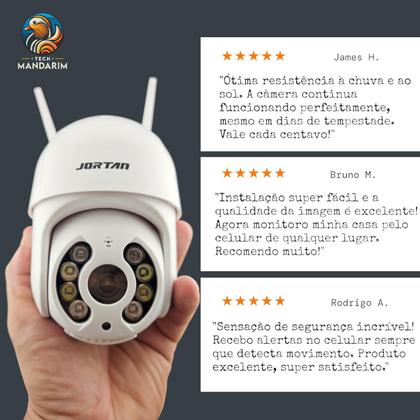 Imagem de Kit 2 Câmeras Jortan Wi-fi Externa Hd Com Visão Noturna