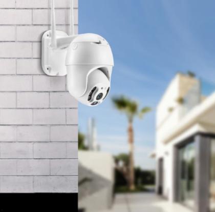 Imagem de KIt 2 Câmeras rotativas visão noturna De Segurança Smart Ip Wi-fi Externa e interna  A Prova D,Água