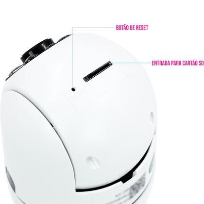 Imagem de Kit 2 Câmeras Segurança Wifi Smart Lampada Teto HD Noturna