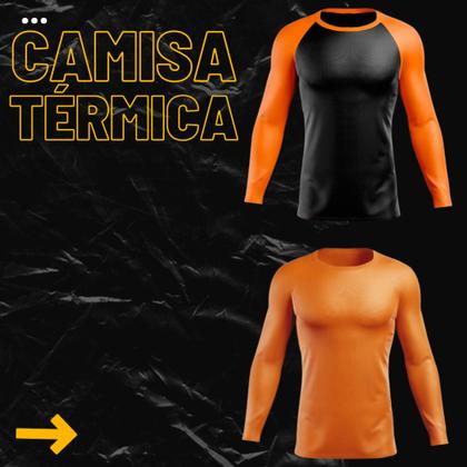 Imagem de Kit 2 Camisa Blusa Térmica Manga Longa Dryfit Academia Treino Pescaria Esportiva Fitness Solar UV+50