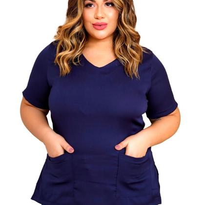 Imagem de Kit 2 Camisa De Conjunto Scrub Pijama Não Amassa Seca Rapido Sh