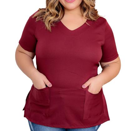 Imagem de Kit 2 Camisa De Conjunto Scrub Pijama Não Amassa Seca Rapido Sh