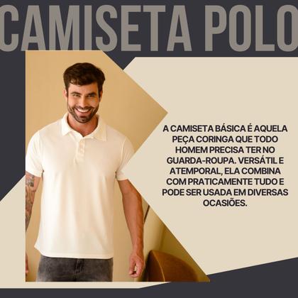 Imagem de Kit 2 Camisa Polo Masculina Alta Qualidade Lisa Malha Piquet