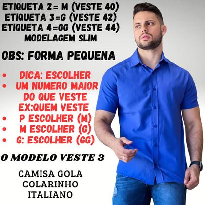 Imagem de Kit 2 Camisa Social Masculina Manga Curta De Botão Slim Linha Premium Casual Lisa Não Amassa Envio Imediato Moda Premium