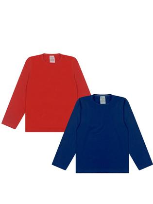 Imagem de Kit 2 Camisa Termica Infantil Menino Proteção Solar Moda Praia Masculino menino verão