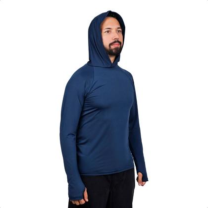 Imagem de Kit 2 Camisa Termica Segunda Pele Moto Uv Frio Calor Capuz