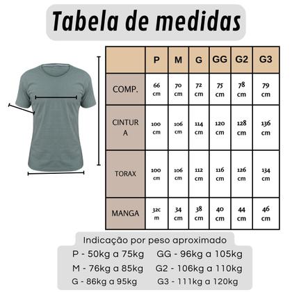Imagem de Kit 2 Camisas Básicas Masculina 100% Algodão Plus Size 