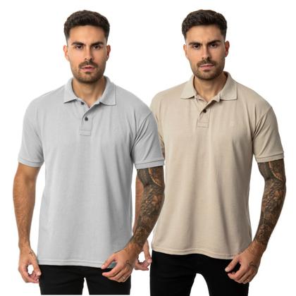 Imagem de KIT 2 Camisas Polo Masculina Piquet