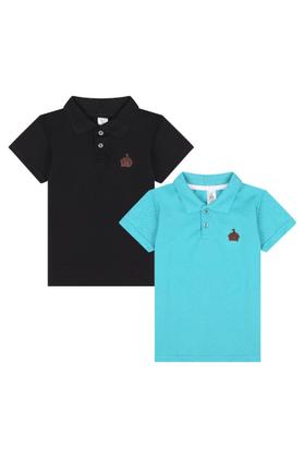 Imagem de Kit 2 Camisas Polo Menino Sortidas Infantil Bebê Estilo Casual de algodão kit de camisas polo para bebê