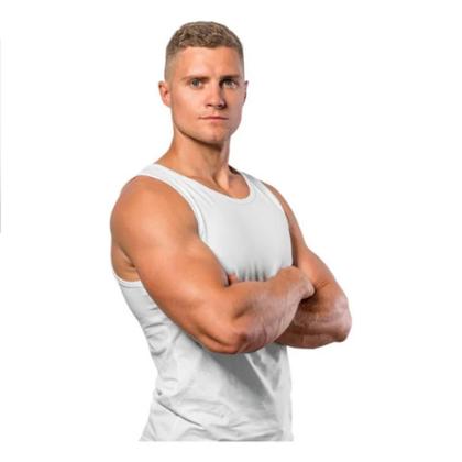 Imagem de Kit 2 Camisas Regata Básica Camiseta Sem manga Algodão Premium