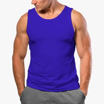 Imagem de Kit 2 Camisas Regata Básica Camiseta Sem manga Algodão Premium