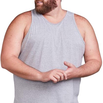 Imagem de Kit 2 Camisas Regatas Plus Size Masculina 100% Algodão