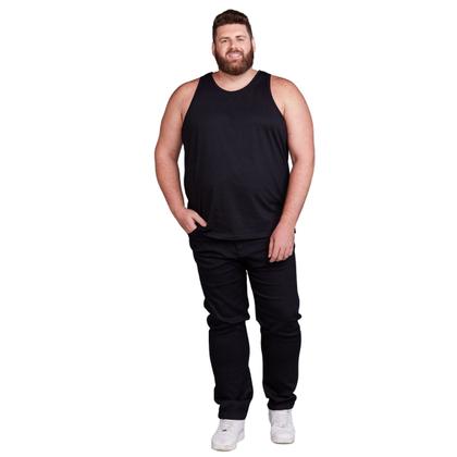 Imagem de Kit 2 Camisas Regatas Plus Size Masculina 100% Algodão