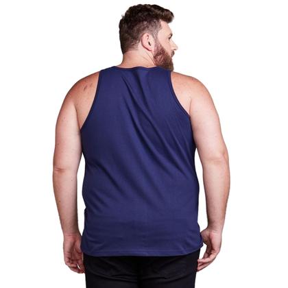 Imagem de Kit 2 Camisas Regatas Plus Size Masculina 100% Algodão