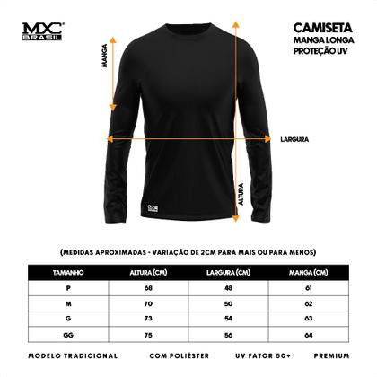 Kit 2 Camiseta Masculina Proteção UV 50+ Térmica Segunda Pele Várias Cores MXC BRASIL Imagem de Kit 2 Camiseta Masculina Proteção UV 50+ Térmica Segunda Pele Várias Cores MXC BRASIL