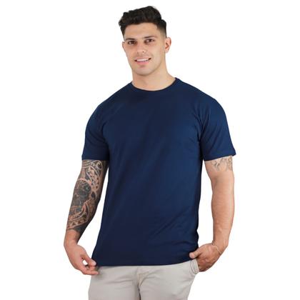 Imagem de Kit 2 Camisetas Básicas Manga Curta Masculinas 100% Algodão Premium TRV Cores Variadas