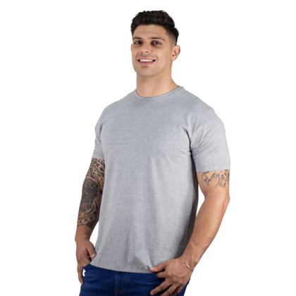 Imagem de Kit 2 Camisetas Básicas Masculina Algodão Premium Slim Fit Diversas Cores