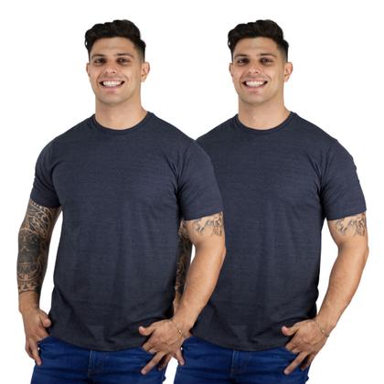 Imagem de Kit 2 Camisetas Básicas Masculinas 100% Algodão Premium TRV