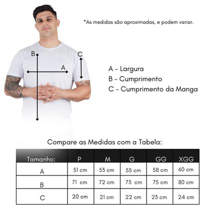 Imagem de Kit 2 Camisetas Básicas Masculinas Algodão Premium