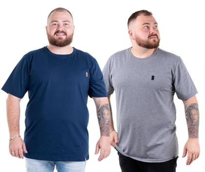 Imagem de Kit 2 Camisetas Blusas Camisa Lisas Masculinas Plus Size G1 G2 G3 Flero
