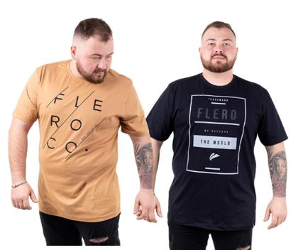 Imagem de Kit 2 Camisetas Camisas Blusas Plus Size G1 G2 G3 Flero