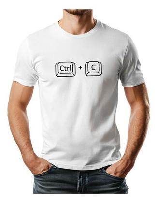 Imagem de Kit 2 Camisetas Ctrl C + Ctrl V Tal Pai Mãe Filho Body Baby