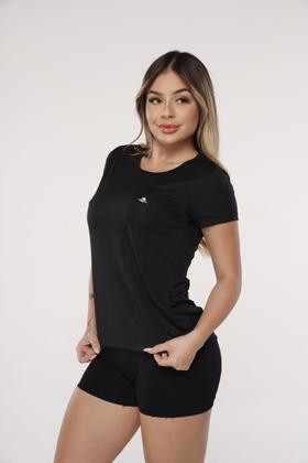 Imagem de Kit 2 Camisetas Feminina Dry Fit Fitness Academia