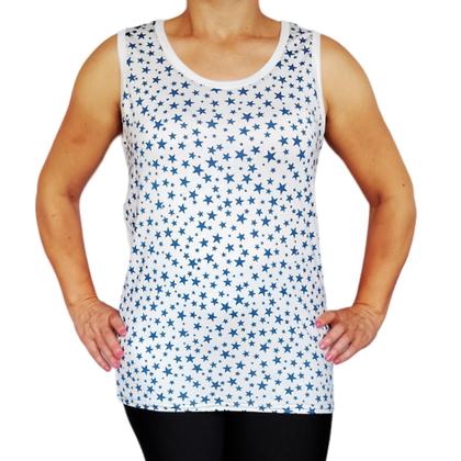 Imagem de Kit 2 Camisetas Femininas Regatas Básicas Peças Sortidas Costas em Branco Viscolycra PP ao Plus Size