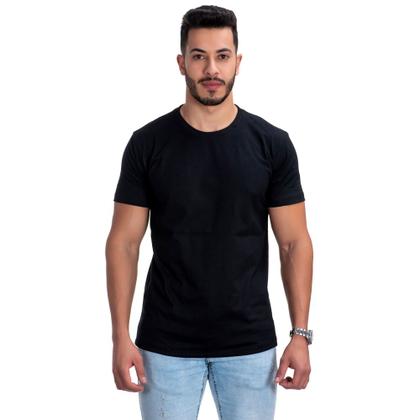 Imagem de Kit 2 Camisetas Gola Redonda Masculina Moda Básica Lisa