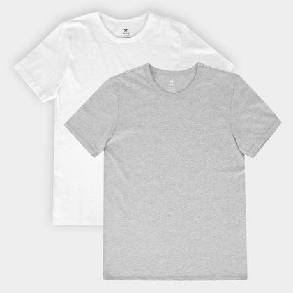 Imagem de Kit 2 Camisetas Hering Slim Básicas Masculina