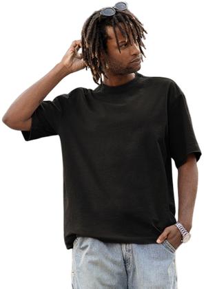 Imagem de KIT 2 Camisetas Lisa PRETA E VINHO 100% Algodão Premium Streetwear Oversized Urban Style