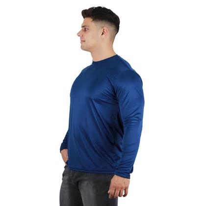 Imagem de Kit 2 Camisetas Manga Longa Masculina Dry Fit Proteção UV 50