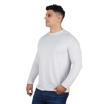 Imagem de Kit 2 Camisetas Manga Longa Masculina Proteção UV Dry Fit 50