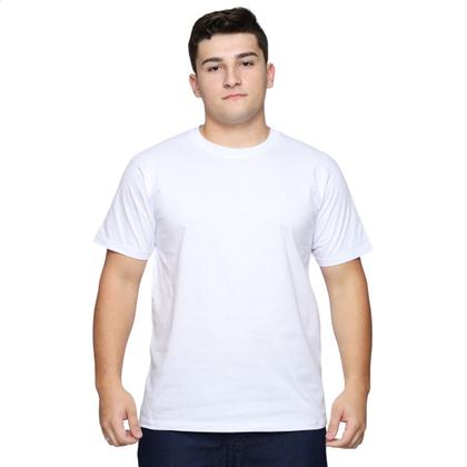 Imagem de Kit 2 Camisetas Masculina Lisa Premium Algodão Básica Tradicional T-Shirt 