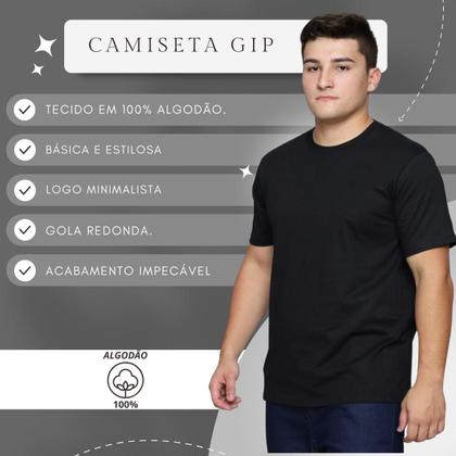 Imagem de Kit 2 Camisetas Masculina Lisa Premium Algodão Básica Tradicional T-Shirt 