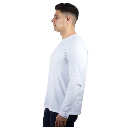 Imagem de Kit 2 Camisetas Masculinas Manga Longa 100%  Algodão Premium