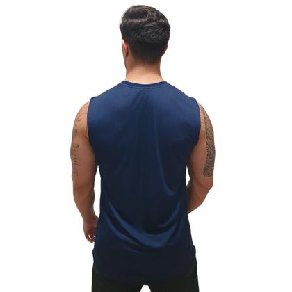 Imagem de Kit 2 Camisetas Regata Lisa  Masculina  Dry Fit  Esporte  Caimento perfeito - TRV