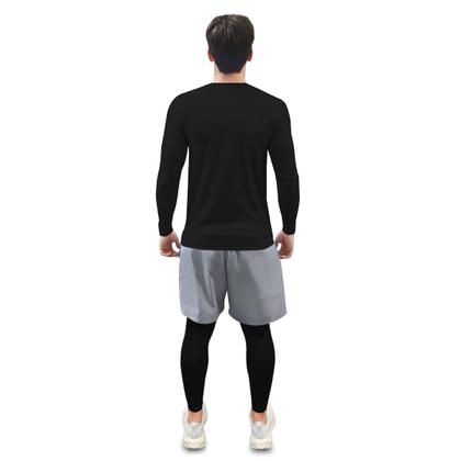 Imagem de Kit 2 Camisetas Térmicas Masculina Segunda Pele Camisa Uv50+ DryFit Proteção