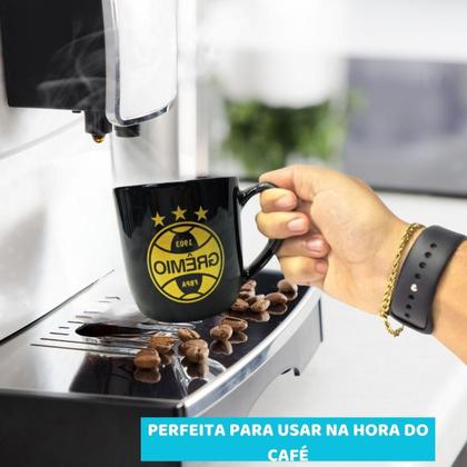 Imagem de Kit 2 Caneca Xícara Porcelana Preto Dourado Urban 300Ml