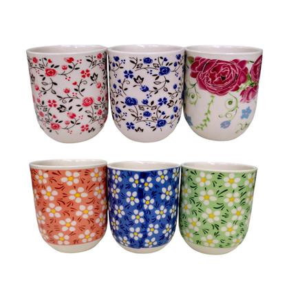 Imagem de Kit 2 Canecas de Chá Porcelana Copo Oriental 150ml