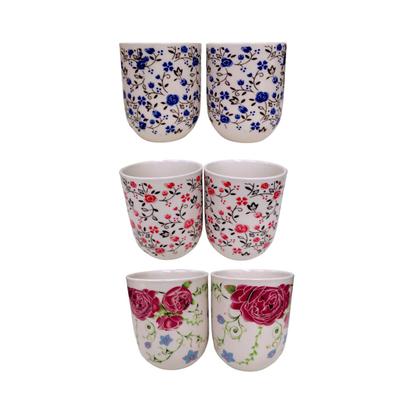 Imagem de Kit 2 Canecas de Chá Porcelana Copo Oriental 150ml