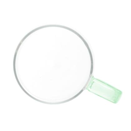 Imagem de Kit 2 Canecas de Vidro com Alça Fun Verde 320ML Wolff