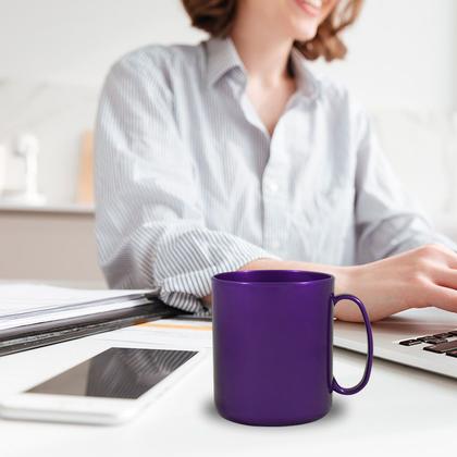 Imagem de Kit 2 Canecas Redonda Lilás 400Ml Plástico Premium