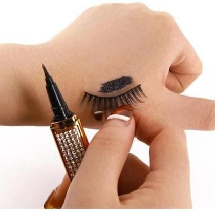 Imagem de Kit 2 Caneta Adesiva Delineadora Magnética Cola Cílios