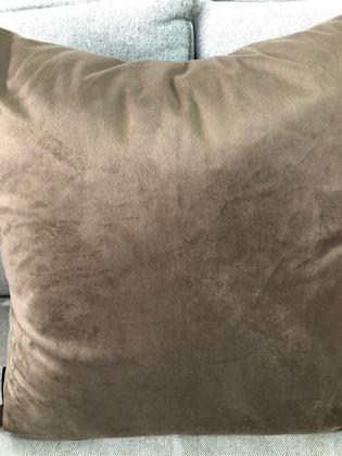 Imagem de Kit 2 Capa Almofada Veludo Lisa 43x43 ZIPER