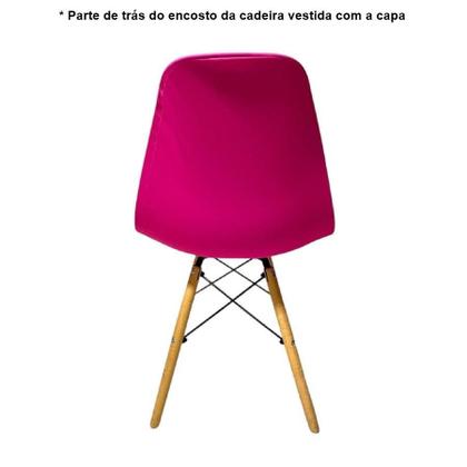 Imagem de Kit 2 Capa Cadeira Charles Eames Eiffel Pé Palito Malha Lisa