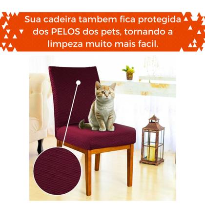 Imagem de Kit 2 Capa Elástica Para Cadeira Mesa de Jantar Estampas Variadas Tecido de Luxo