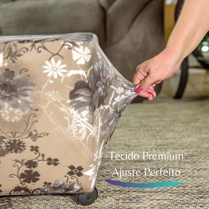 Imagem de Kit 2 Capa Para Puff Retangular Premium Adele