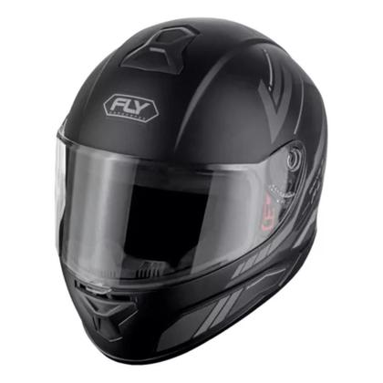 Imagem de Kit 2 Capacete Fly Drive 2 Flex Preto Fosco Grafite