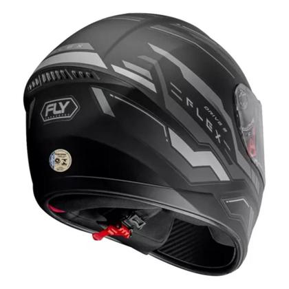 Imagem de Kit 2 Capacete Fly Drive 2 Flex Preto Fosco Grafite